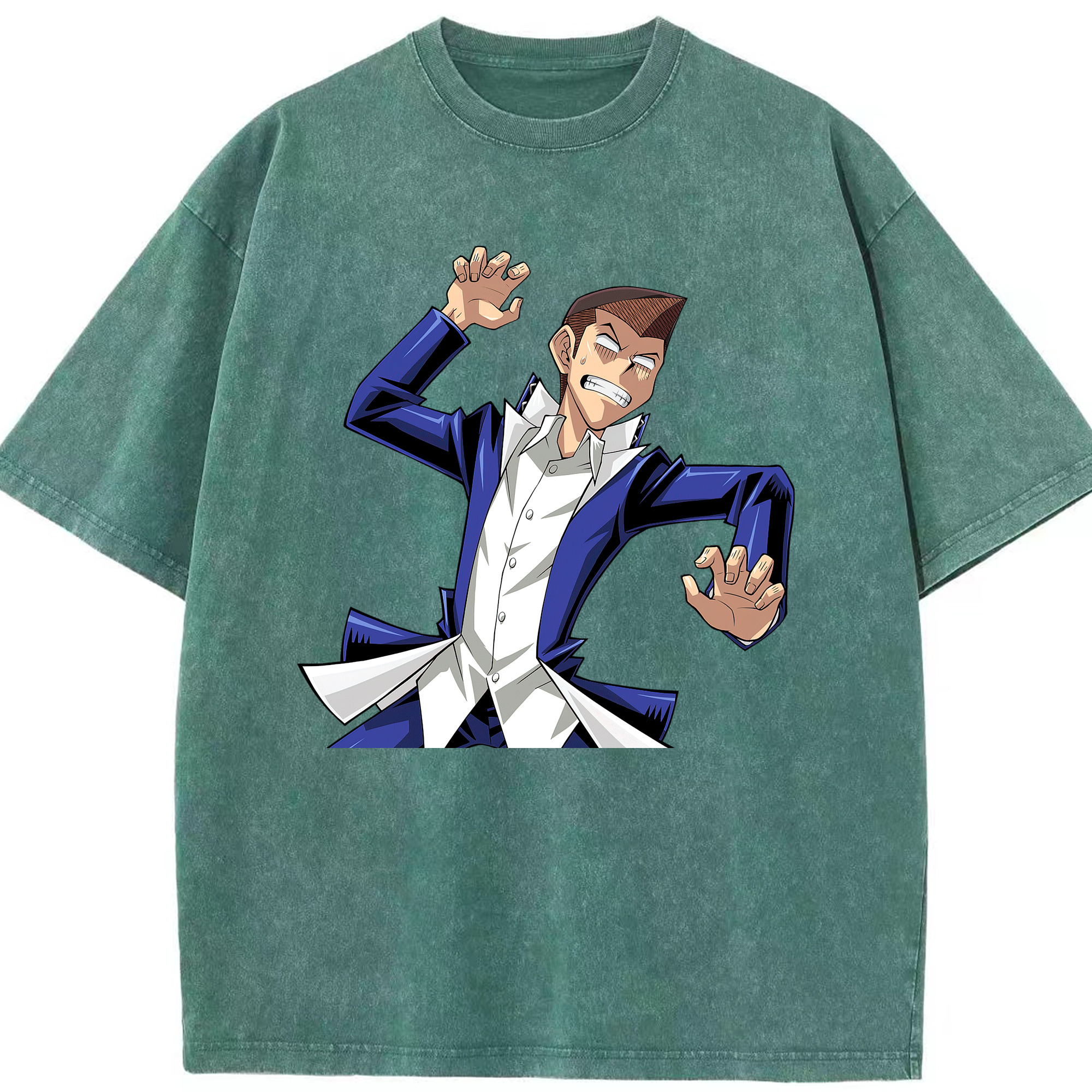 （画像用） 遊☆戯☆王 Yu-Gi-Oh! 綿100% ヴィンテージ風 半袖Tシャツ（フロントプリント）